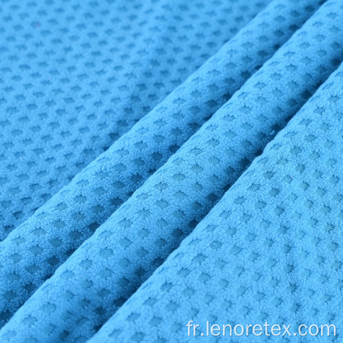 Tissu en molleton polaire jacquard en tricot en polyester